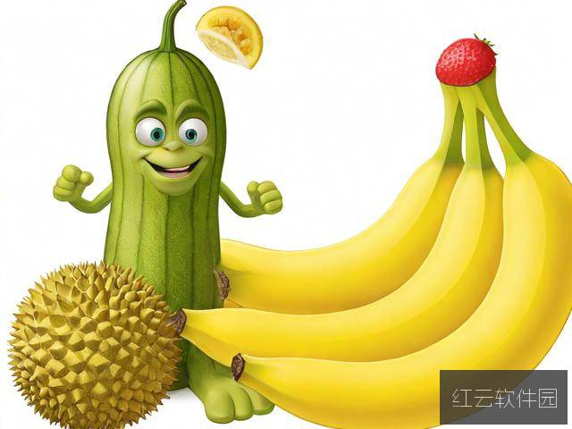 水果奇缘,草莓香蕉绿巨人丝瓜榴莲的奇幻世界